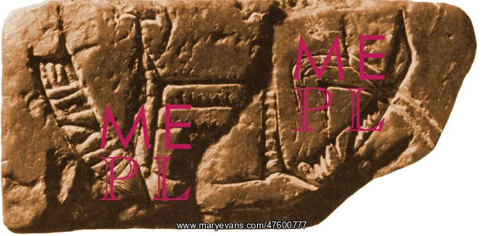 : Riverboat on Ancient Seal : Riverboat on Ancient Seal