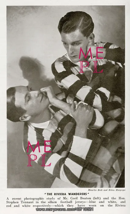 : Riviera Wanderers - Cecil Beaton and Hon. Stephen Tennant : Riviera Wanderers - Cecil Beaton and Hon. Stephen Tennant