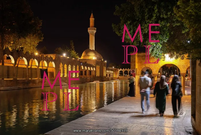 : Rizvaniye Vakfi mosque, Urfa, Turkey : Rizvaniye Vakfi mosque, Urfa, Turkey