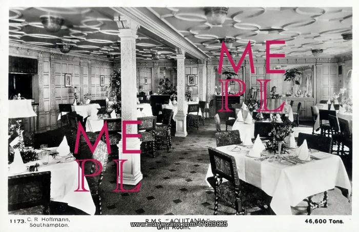 : RMS Aquitania - The Grill Room : RMS Aquitania - The Grill Room