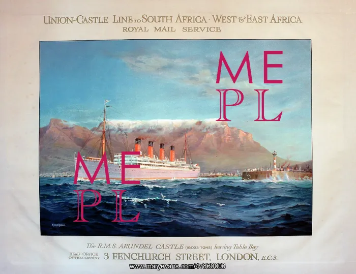 : R.M.S. Arundel Castle, Union-Castle Line : R.M.S. Arundel Castle, Union-Castle Line