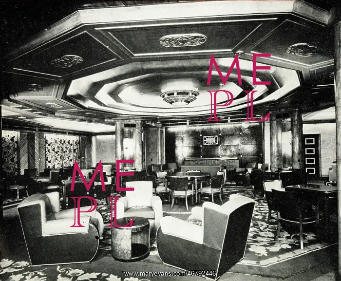 : RMS Caronia, Smoking Room : RMS Caronia, Smoking Room