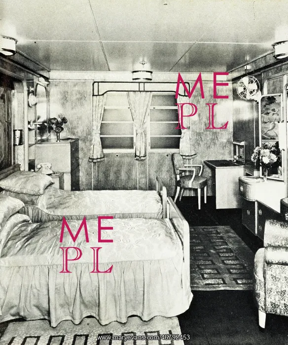 : RMS Caronia, Stateroom : RMS Caronia, Stateroom