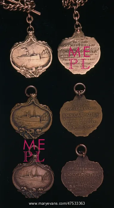 : RMS Carpathia medals : RMS Carpathia medals