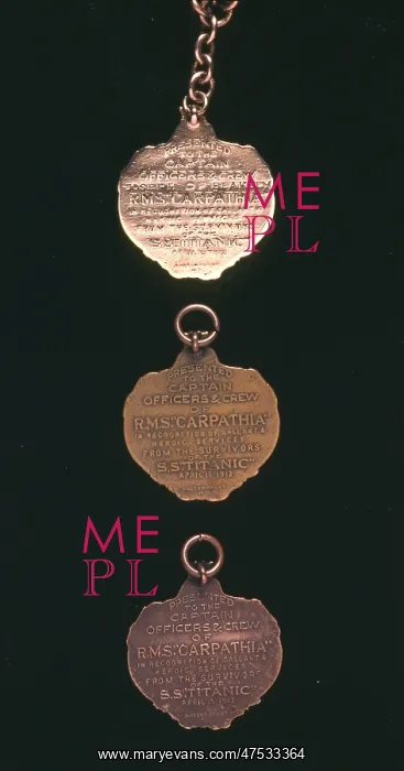 : RMS Carpathia medals : RMS Carpathia medals