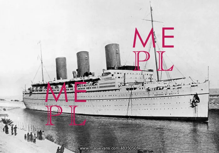 : The RMS Empress of Britain, circa 1935 : The RMS Empress of Britain, circa 1935