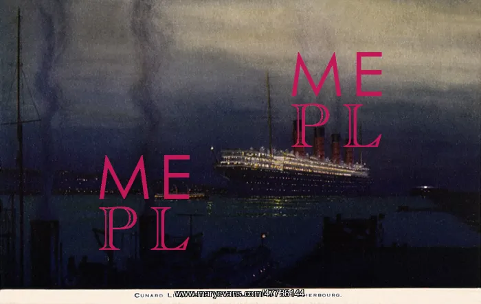 : R.M.S. Mauretania at Cherbourg : R.M.S. Mauretania at Cherbourg