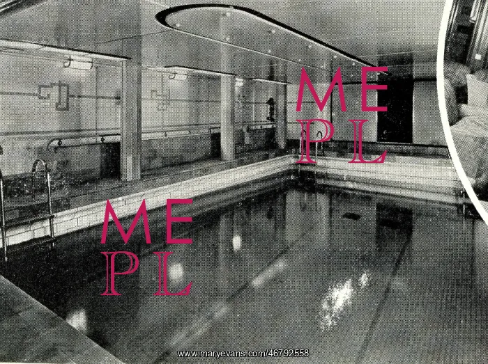 : RMS Mauretania, Swimming Pool : RMS Mauretania, Swimming Pool