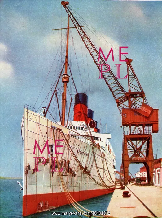 : RMS Mauretania, transatlantic liner, at Southampton : RMS Mauretania, transatlantic liner, at Southampton