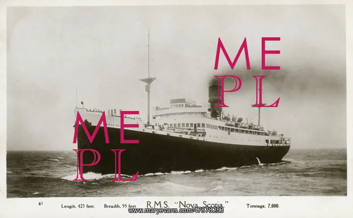 : RMS Nova Scotia - ocean liner and Royal Mail Ship : RMS Nova Scotia - ocean liner and Royal Mail Ship