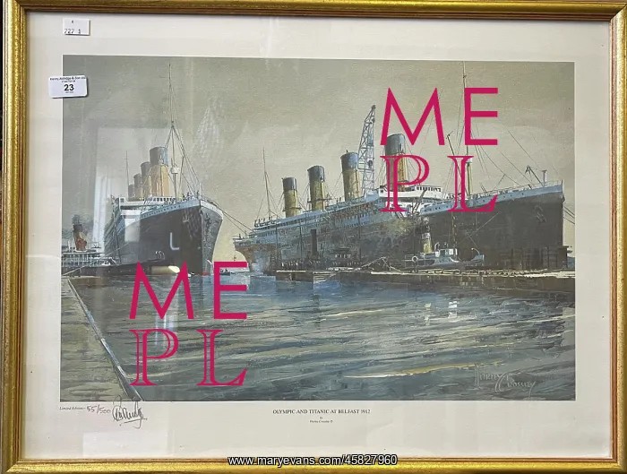 : RMS Olympic and RMS Titanic by Harley Crossley : RMS Olympic and RMS Titanic by Harley Crossley