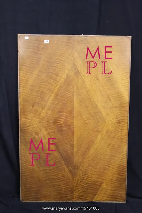 : RMS Olympic - wooden panel from stateroom cabin : RMS Olympic - wooden panel from stateroom cabin