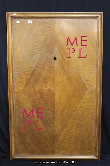 : RMS Olympic - wooden panel from stateroom cabin : RMS Olympic - wooden panel from stateroom cabin