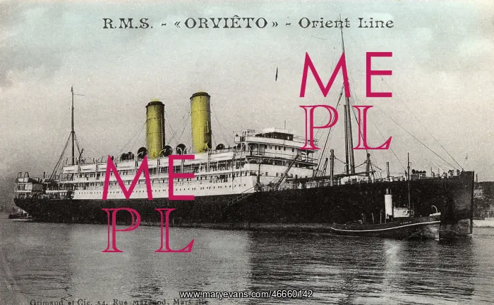 : RMS Orvieto - Orient Line Steamer : RMS Orvieto - Orient Line Steamer