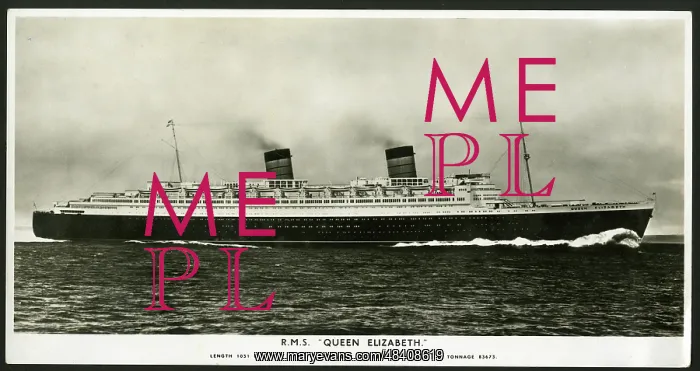  : RMS Queen Elizabeth, Cunard Lines
