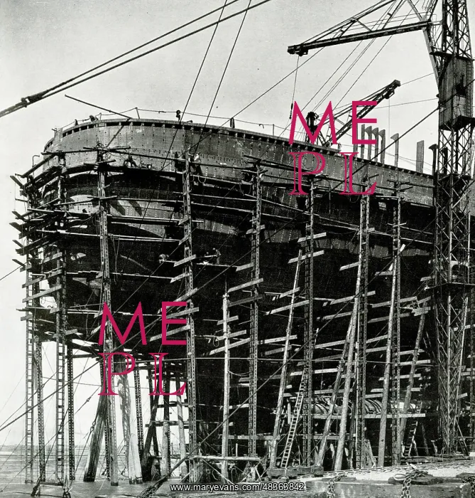 : RMS Queen Mary under construction, Clydebank : RMS Queen Mary under construction, Clydebank