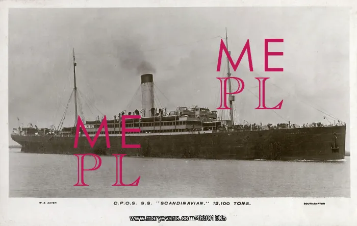 : The RMS Scandinavian 12, 100 tons liner : The RMS Scandinavian 12, 100 tons liner