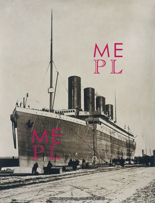 : RMS Titanic in Belfast dock : RMS Titanic in Belfast dock