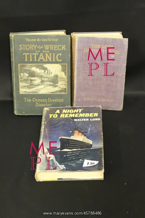 : RMS Titanic - three books about the disaster : RMS Titanic - three books about the disaster