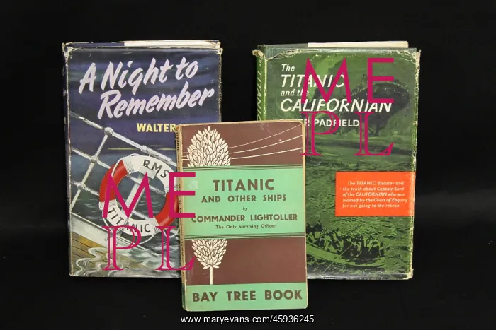 : RMS Titanic - three books about the disaster : RMS Titanic - three books about the disaster