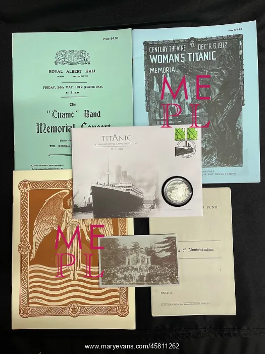 : RMS Titanic, collection of memorabilia, 2012 centenary : RMS Titanic, collection of memorabilia, 2012 centenary