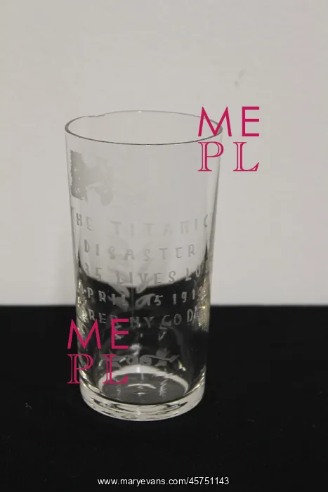 : RMS Titanic - engraved commemorative beaker : RMS Titanic - engraved commemorative beaker