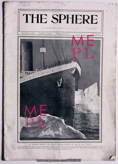 : RMS Titanic and iceberg : RMS Titanic and iceberg