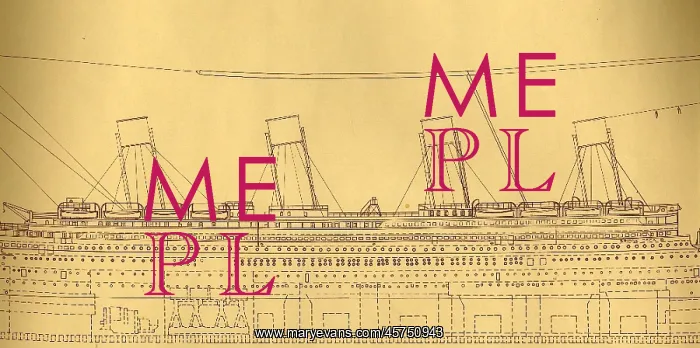 : RMS Titanic - large copy plan of the ship : RMS Titanic - large copy plan of the ship