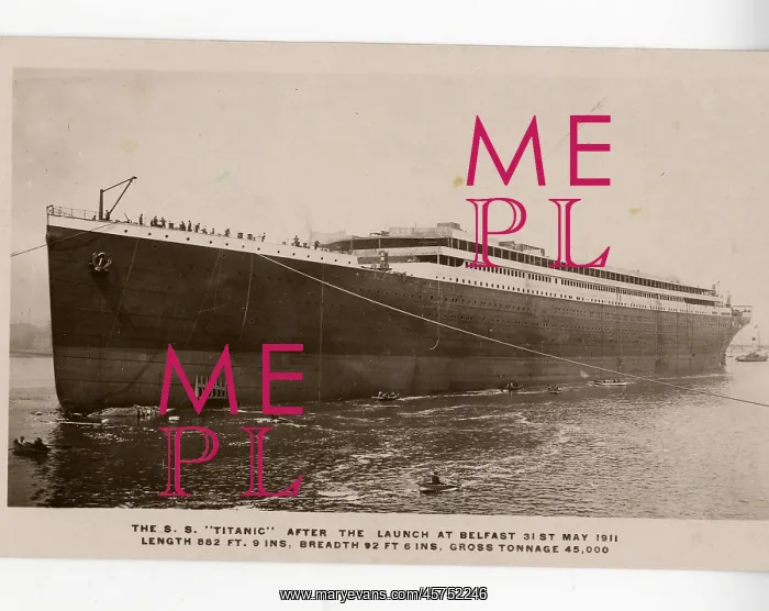 : RMS Titanic after launch, Belfast : RMS Titanic after launch, Belfast