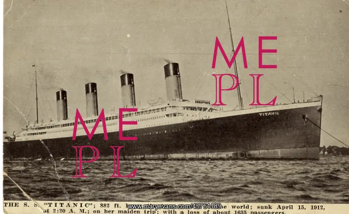 : RMS Titanic - post-disaster postcard : RMS Titanic - post-disaster postcard