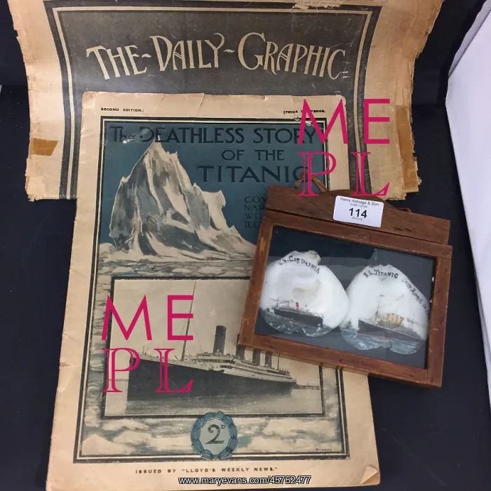 : RMS Titanic - shell memorials and two publications : RMS Titanic - shell memorials and two publications