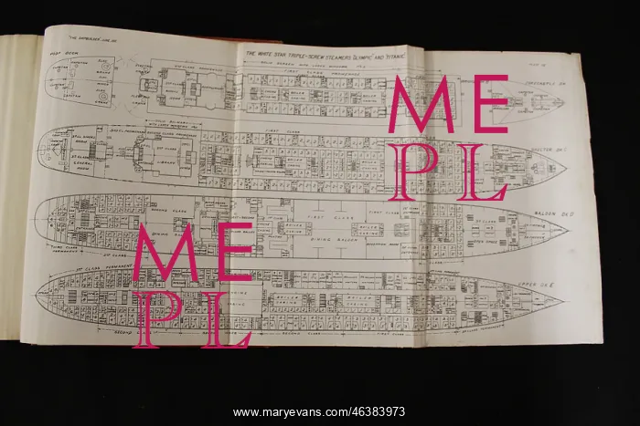: RMS Titanic - The Shipbuilders, foldout page : RMS Titanic - The Shipbuilders, foldout page
