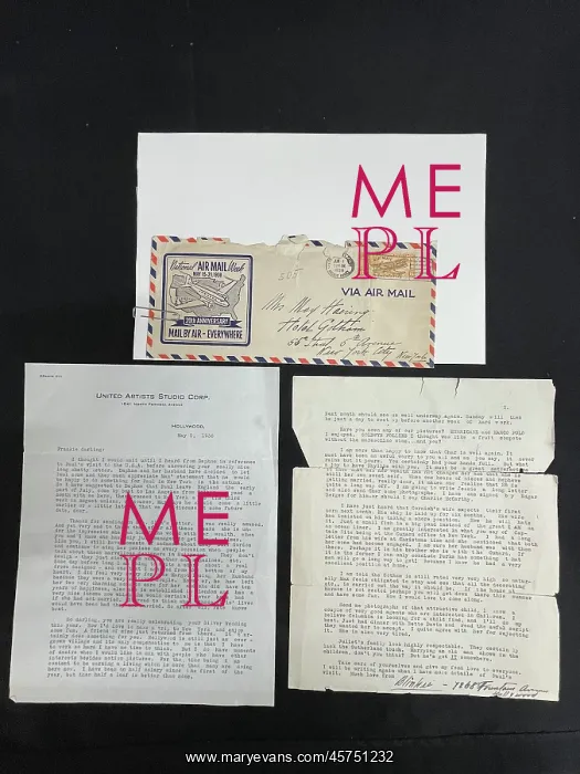 : RMSTitanic, letter, United Artists Studos : RMSTitanic, letter, United Artists Studos