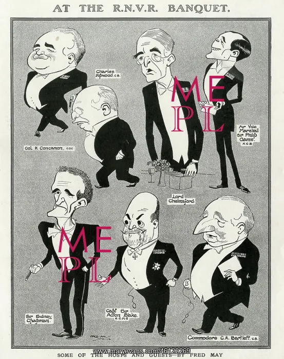 : At the R.N.V.R banquet by Fred May : At the R.N.V.R banquet by Fred May