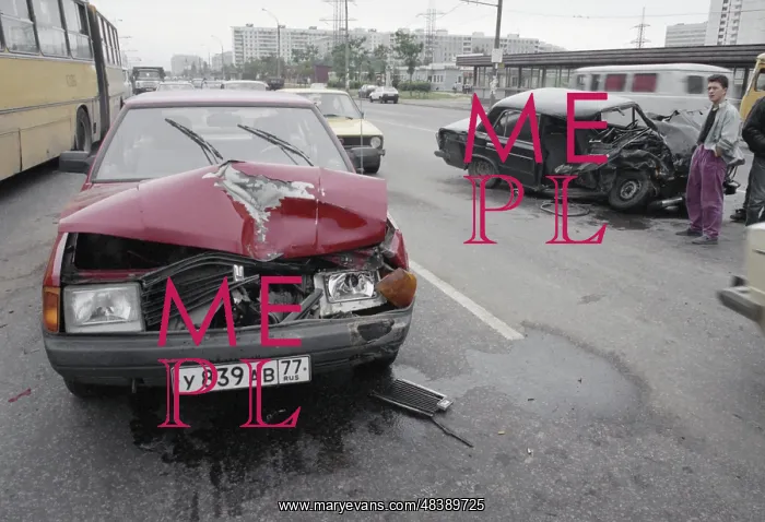 : Road accident in Moscow : Road accident in Moscow