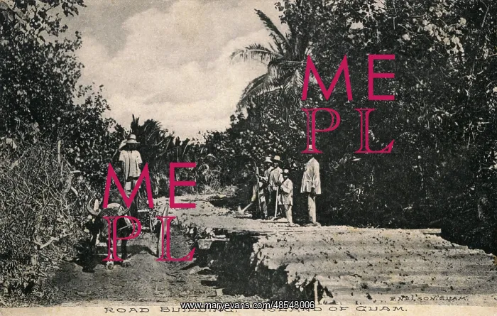 : Road building on Guam, Western Pacific : Road building on Guam, Western Pacific