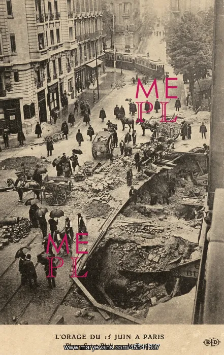 : Road collapse, Paris : Road collapse, Paris