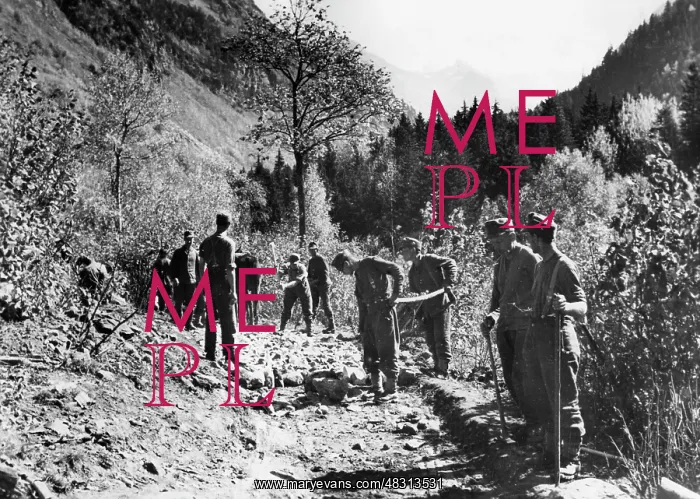: Road construction on the Caucasus, 1942 : Road construction on the Caucasus, 1942