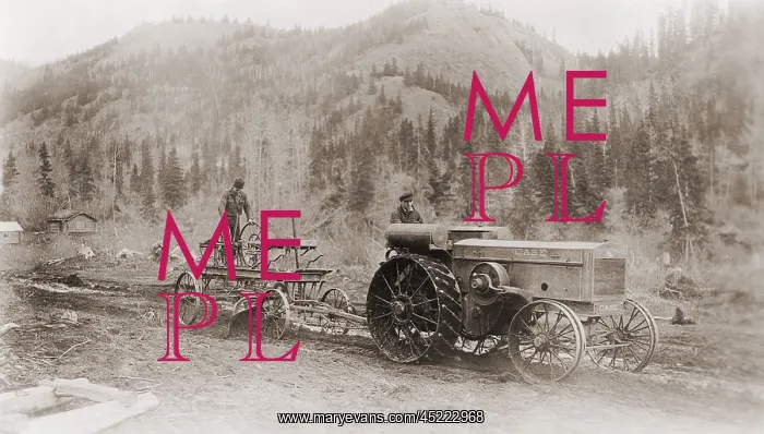 : Road grader pulled by a steel wheeled tractor ? : Road grader pulled by a steel wheeled tractor ?