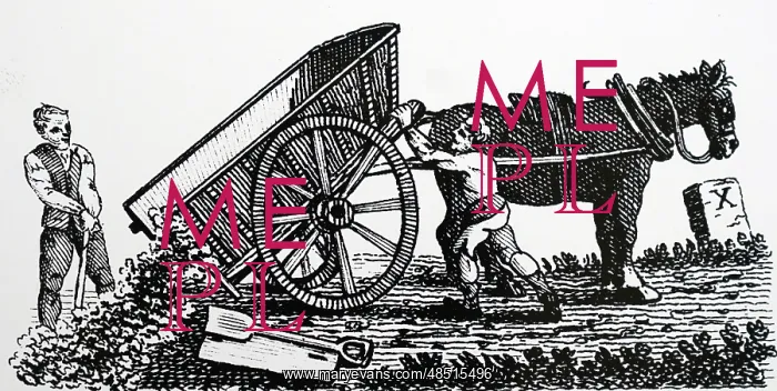 : Road menders at work. From Rural Scenes, Harvey : Road menders at work. From Rural Scenes, Harvey
