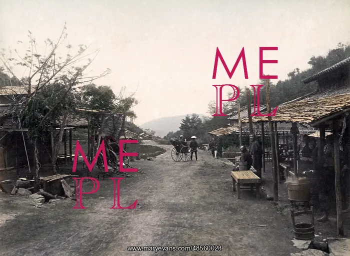  : On the road to Moji, Japan, circa 1880s