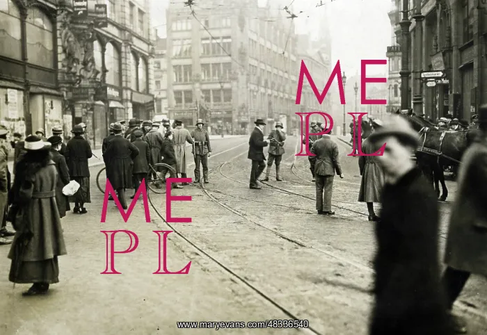 : Roadblock at the Spittelmarkt in Berlin, 1919 : Roadblock at the Spittelmarkt in Berlin, 1919