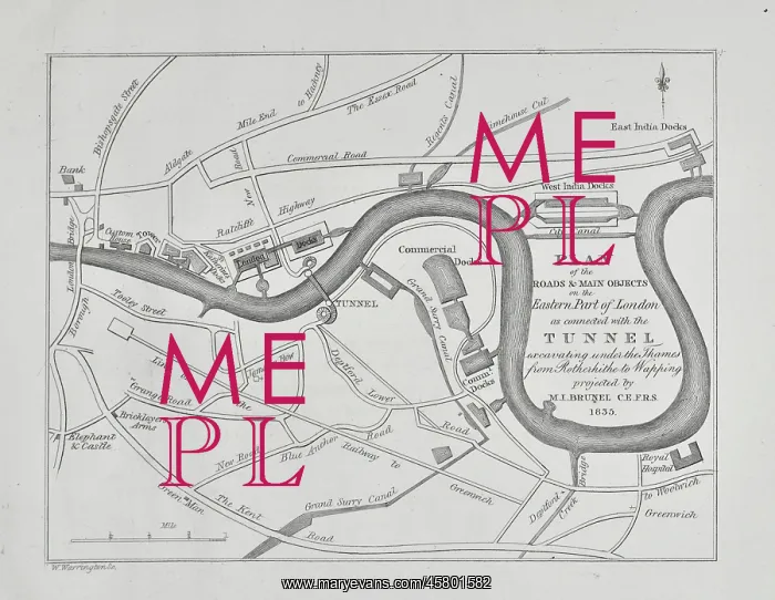 : Roads and main objects on the Eastern Part of London : Roads and main objects on the Eastern Part of London