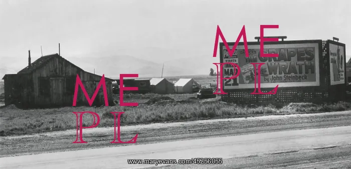 : Roadside migrant camp behind, Grapes of Wrath : Roadside migrant camp behind, Grapes of Wrath