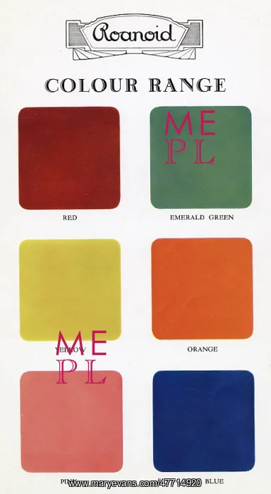 : Roanoid bakelite colour range : Roanoid bakelite colour range