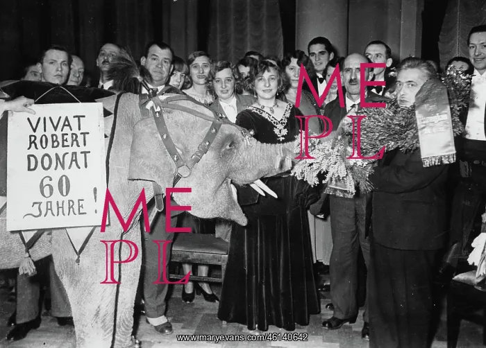 : Robert Donat celebrating his 60th : Robert Donat celebrating his 60th