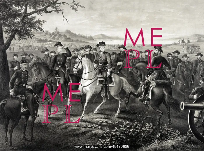 : Robert E. Lee and 21 Confederate generals, all on horseback : Robert E. Lee and 21 Confederate generals, all on horseback