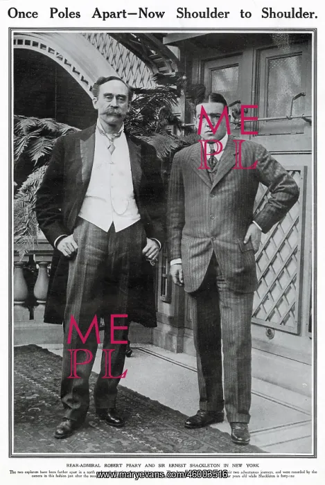 : Robert E. Peary and Ernest Shackleton, New York 1910 : Robert E. Peary and Ernest Shackleton, New York 1910
