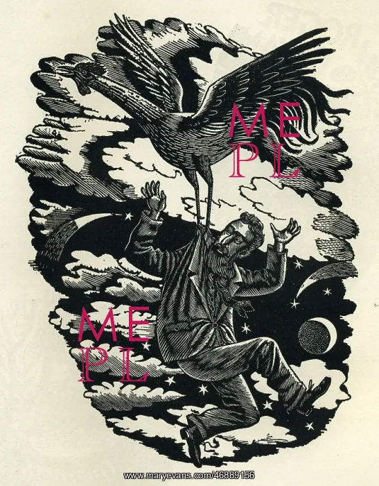 : Robert Gibbings as Ganymede, Eric Ravilious : Robert Gibbings as Ganymede, Eric Ravilious