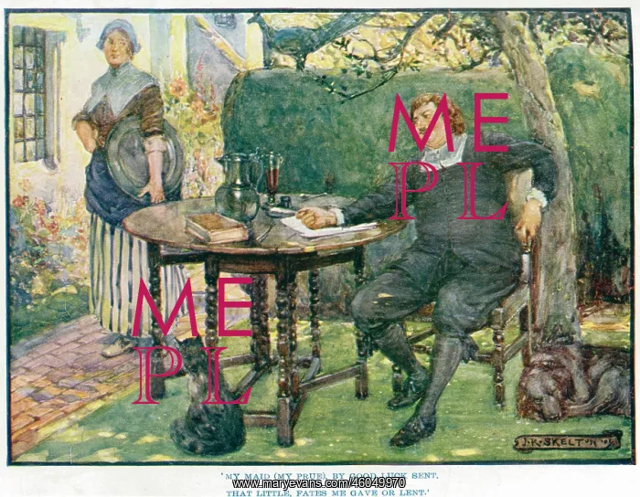 : Robert Herrick in his Devonshire home : Robert Herrick in his Devonshire home